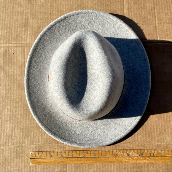 Will+Bear Gray Australian Felted Wool Fedora Hat Size Medium Unisex *Like New* - Picture 11 of 12